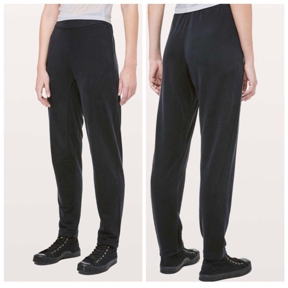 Lululemon Lab Rappu Jogger Slouchy Black Cupro On The Move Pant Athleisure Pant - Picture 1 of 9